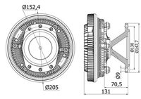 Thumbnail - Koppeling, radiateurventilator - CFC42000S - MAHLE