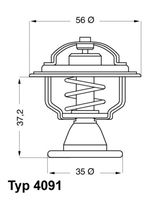 Thermostat, Kühlmittel