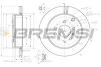 Спирачен диск CD7819V BREMSI