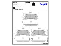 комплект спирачно феродо, дискови спирачки