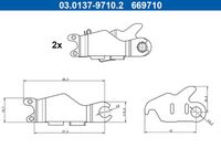 Zubehörsatz, Feststellbremsbacken