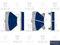 Комплект спирачно феродо, дискови спирачки 1050301 AKRON-MALÒ