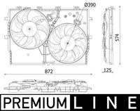 Thumbnail - Koelventilatorwiel - CFF550000P - MAHLE