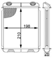 Thumbnail - Kachelradiateur, interieurverwarming - AH21000S - MAHLE