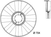 Thumbnail - Koelventilatorwiel - CFW19000P - MAHLE