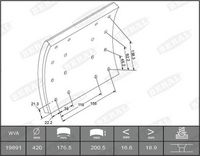 BERAL Remvoeringsset, trommelrem 2