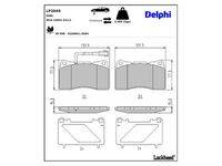 комплект спирачно феродо, дискови спирачки