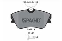 Комплект спирачно феродо, дискови спирачки T5072N PAGID