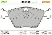 Bremsbelagsatz, Scheibenbremse