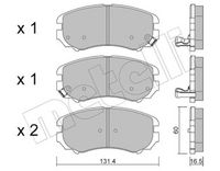 Bremsbelagsatz, Scheibenbremse