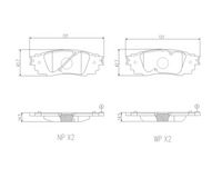 Bremsbelagsatz, Scheibenbremse