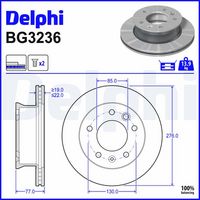 Disc frana DELPHI, Cod: BG3236