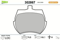 Bremsbelagsatz, Scheibenbremse