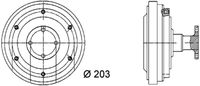 Thumbnail - Koppeling, radiateurventilator - CFC36000P - MAHLE