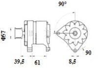 Thumbnail - Dynamo / alternator - MG1115 - MAHLE