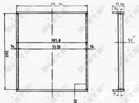 NRF Koelblok, radiateur 2