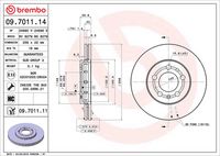 BREMBO Δισκόπλακα εμπρός για Gof IV