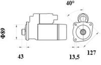 Thumbnail - Startmotor / starter - MS939 - MAHLE
