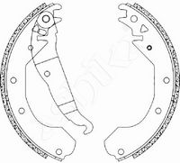Set saboti frana ASHIKA, Cod: 55-00-0404