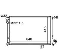 Radiator, engine cooling