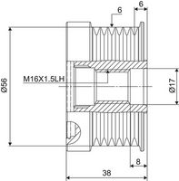 Ελεύθερη περιστροφή γεννήτριας VALEO NEW SPARE PART