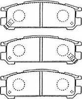 комплект спирачно феродо, дискови спирачки