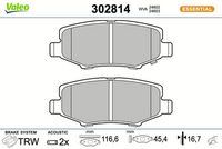 Bremsbelagsatz, Scheibenbremse