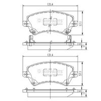 комплект спирачно феродо, дискови спирачки