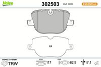 Bremsbelagsatz, Scheibenbremse