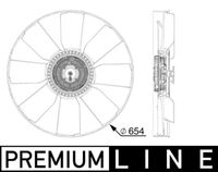 Thumbnail - Koelventilatorwiel - CFF510000P - MAHLE