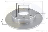 Disc frana COMLINE, Cod: ADC0615