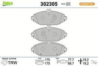 Bremsbelagsatz, Scheibenbremse