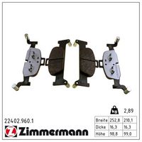 комплект спирачно феродо, дискови спирачки