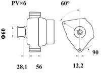Thumbnail - Dynamo / alternator - MG346 - MAHLE