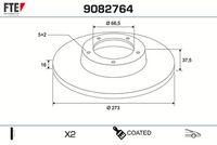 Disc frana FTE, Cod: 9082764