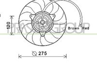 Ventilator, radiator PRASCO, Cod: AD033F005