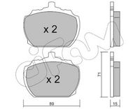 Set placute frana,frana disc CIFAM, Cod: 822-678-0