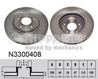 Disc frana NIPPARTS, Cod: N3300408