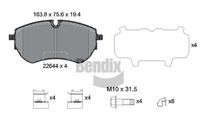 комплект спирачно феродо, дискови спирачки