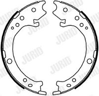 Bremsbackensatz, Feststellbremse