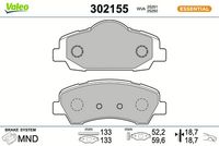 Bremsbelagsatz, Scheibenbremse