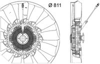 Thumbnail - Koelventilatorwiel - CFF487000P - MAHLE
