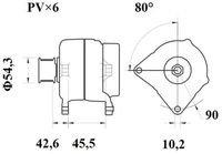 Thumbnail - Dynamo / alternator - MG1066 - MAHLE