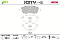 Bremsbelagsatz, Scheibenbremse