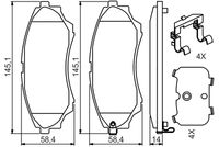 Bremsbelagsatz, Scheibenbremse