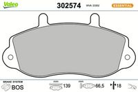 Bremsbelagsatz, Scheibenbremse