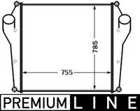Thumbnail - Intercooler, inlaatluchtkoeler - CI131000P - MAHLE