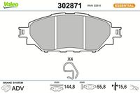 Bremsbelagsatz, Scheibenbremse