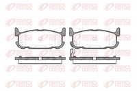 комплект спирачно феродо, дискови спирачки