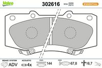 Bremsbelagsatz, Scheibenbremse